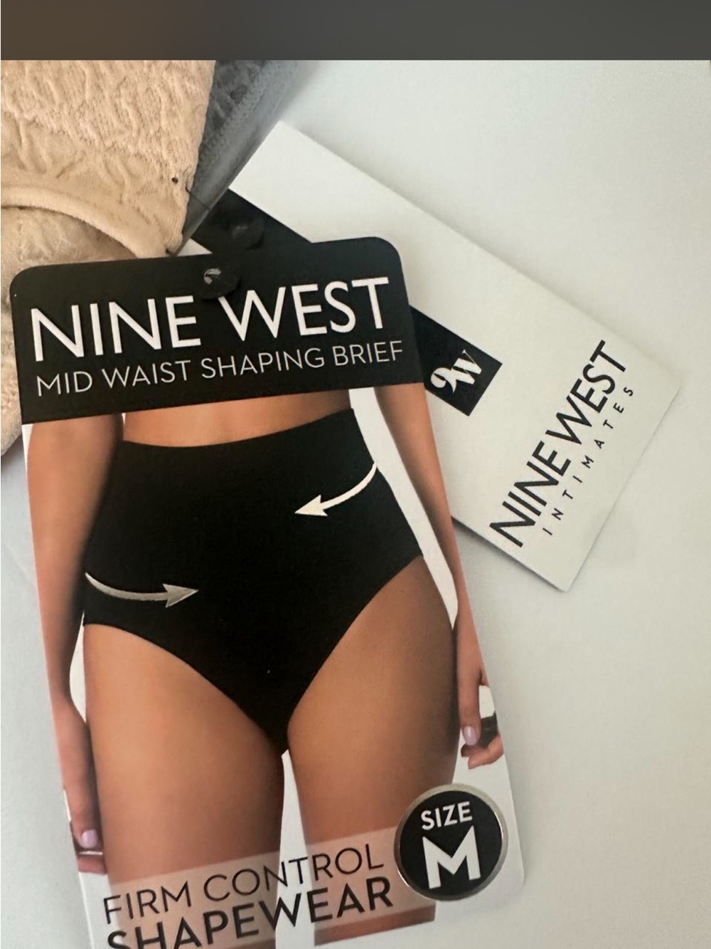 Nine West Black Mid Waist Shaping Brief - Firm Control